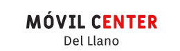 Un logo rojo y negro para Móvil Center del Llano.