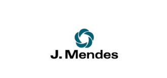 Um logotipo para j. mendes é mostrado em um fundo branco.
