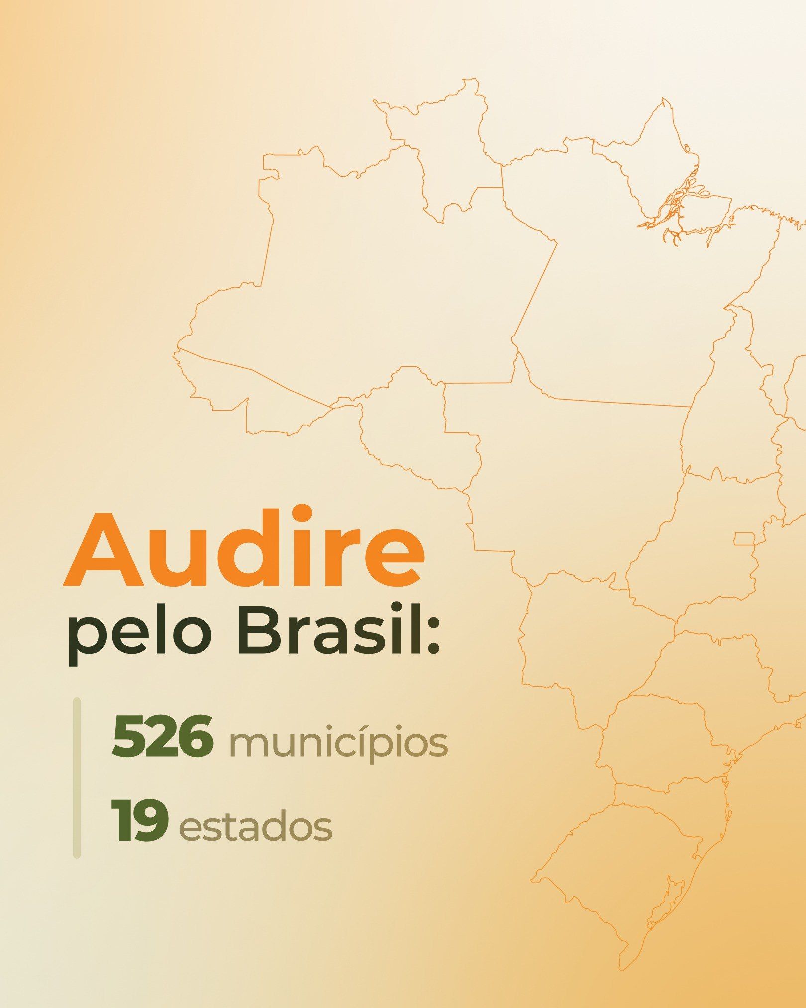 números do Audire pelo Brasil