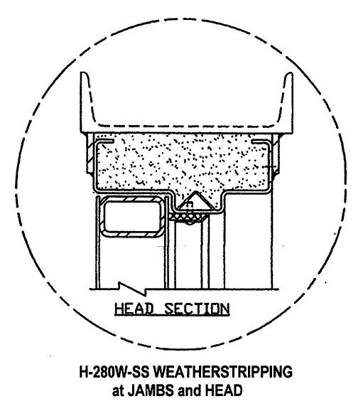 H-280W-SS Weatherstripping