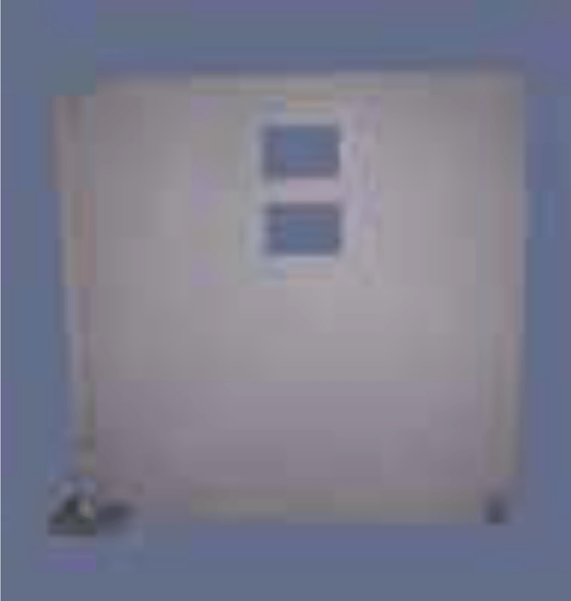 NIJ Level IV  Pivoting hinged barrier w/two sliding GP's, caster and slide bolt to hold in place.