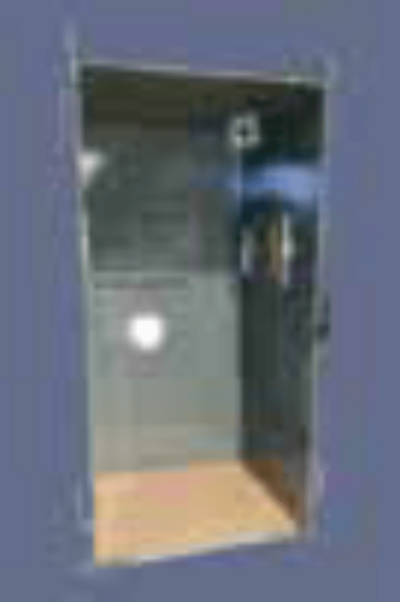 NIJ Level IV  Stationary 3-sided ballistic enclosure w/sliding GP's, roof and base mounting brackets.
