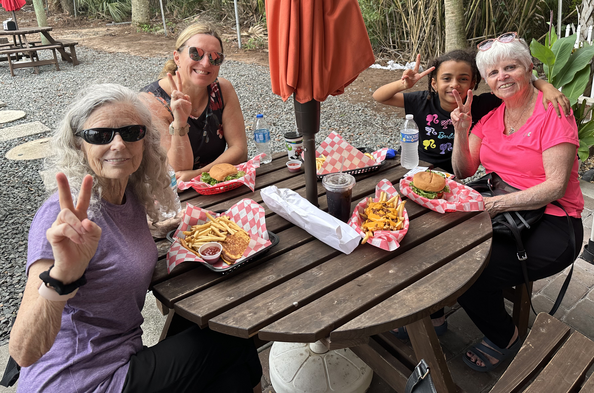 family at hot diggity dog