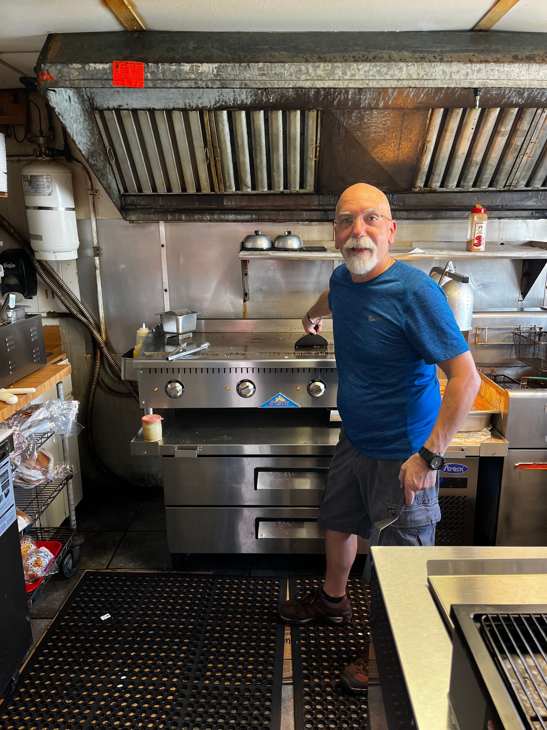 David Zummo in the kitchen