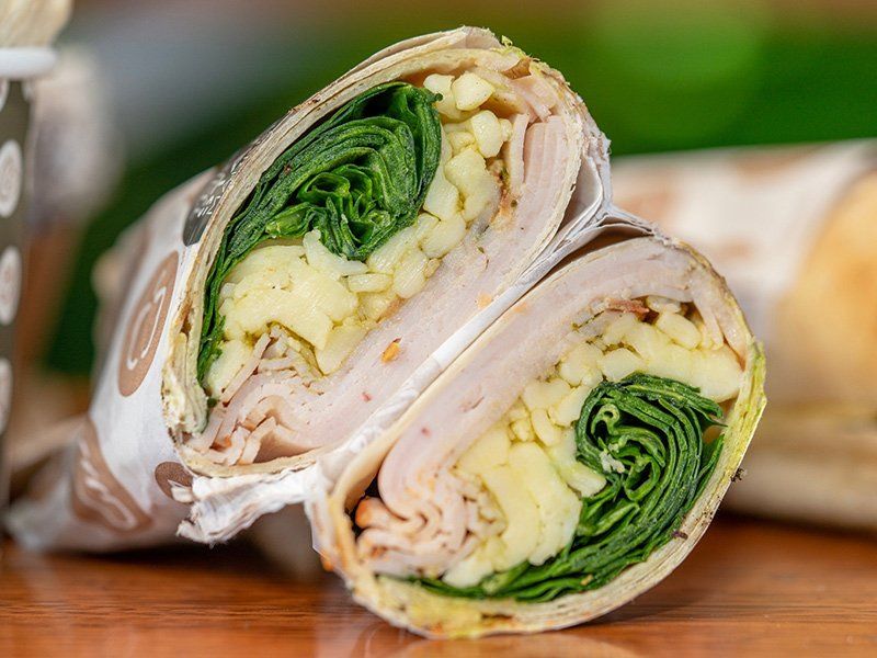 Turkey, Cheese & Spinach Wrap — Quench Juice Bar in Fortitude Valley, QLD