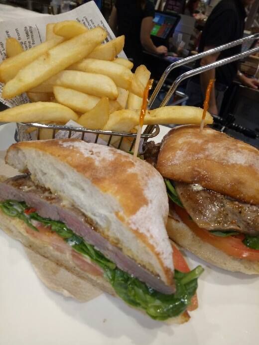 Slice Sandwich and Fries — Barbosa Fine Food Deli in Robina, QLD