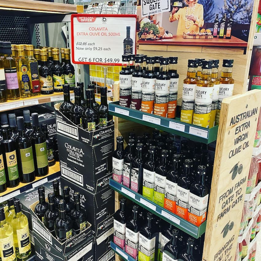 Premium Bottle of Olive Oil — Barbosa Fine Food Deli in Robina, QLD
