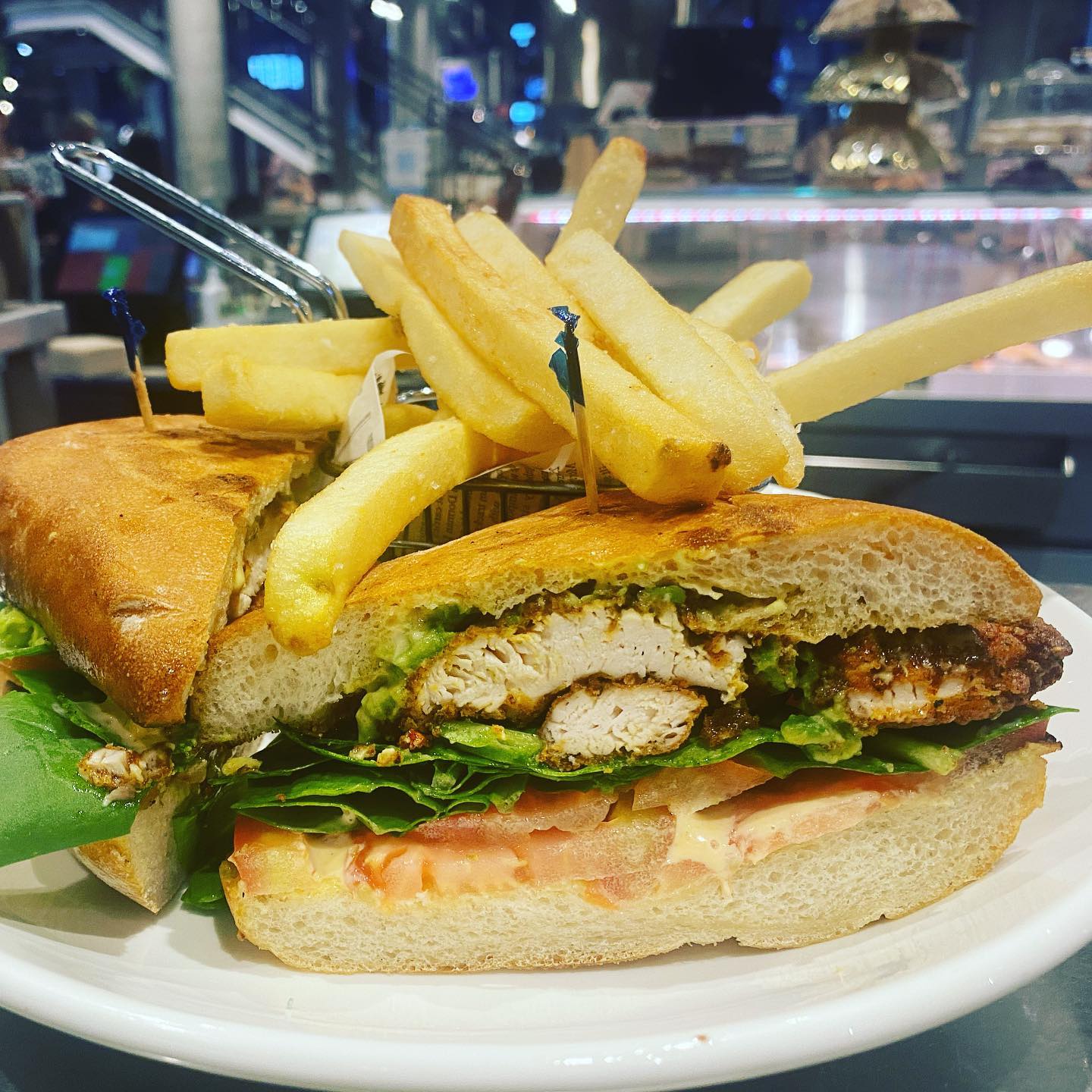 Southern Fried Chicken Burger — Barbosa Fine Food Deli in Robina, QLD