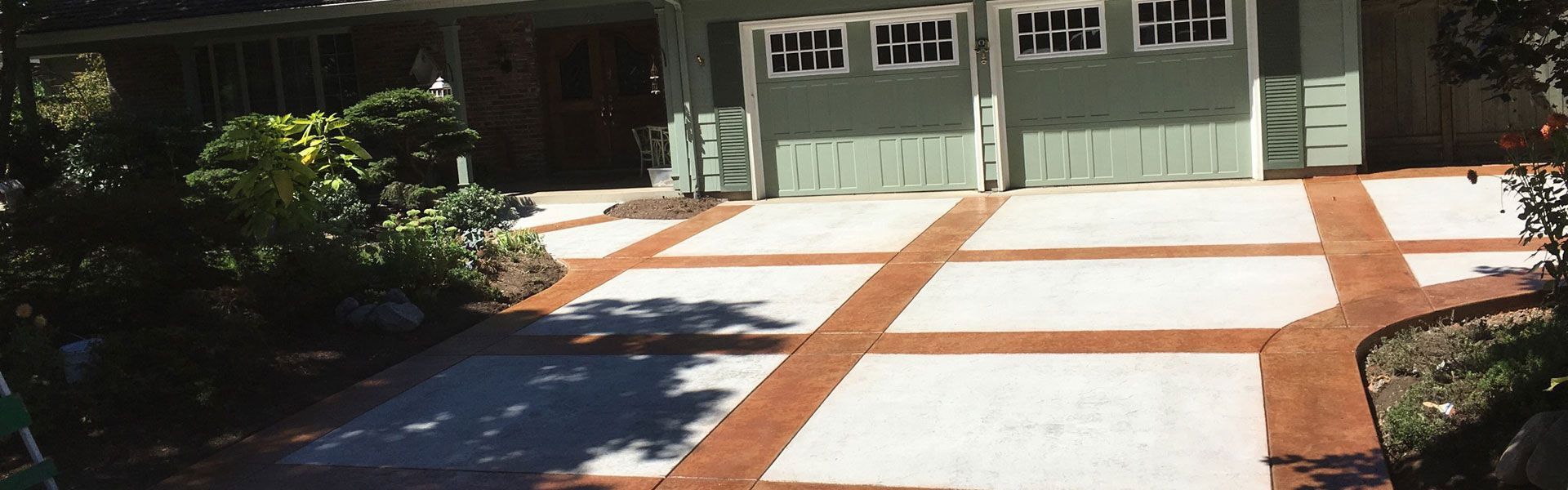 Slide Stamped Driveway with Ribbon — Springfield, OR — Natco Development LLC