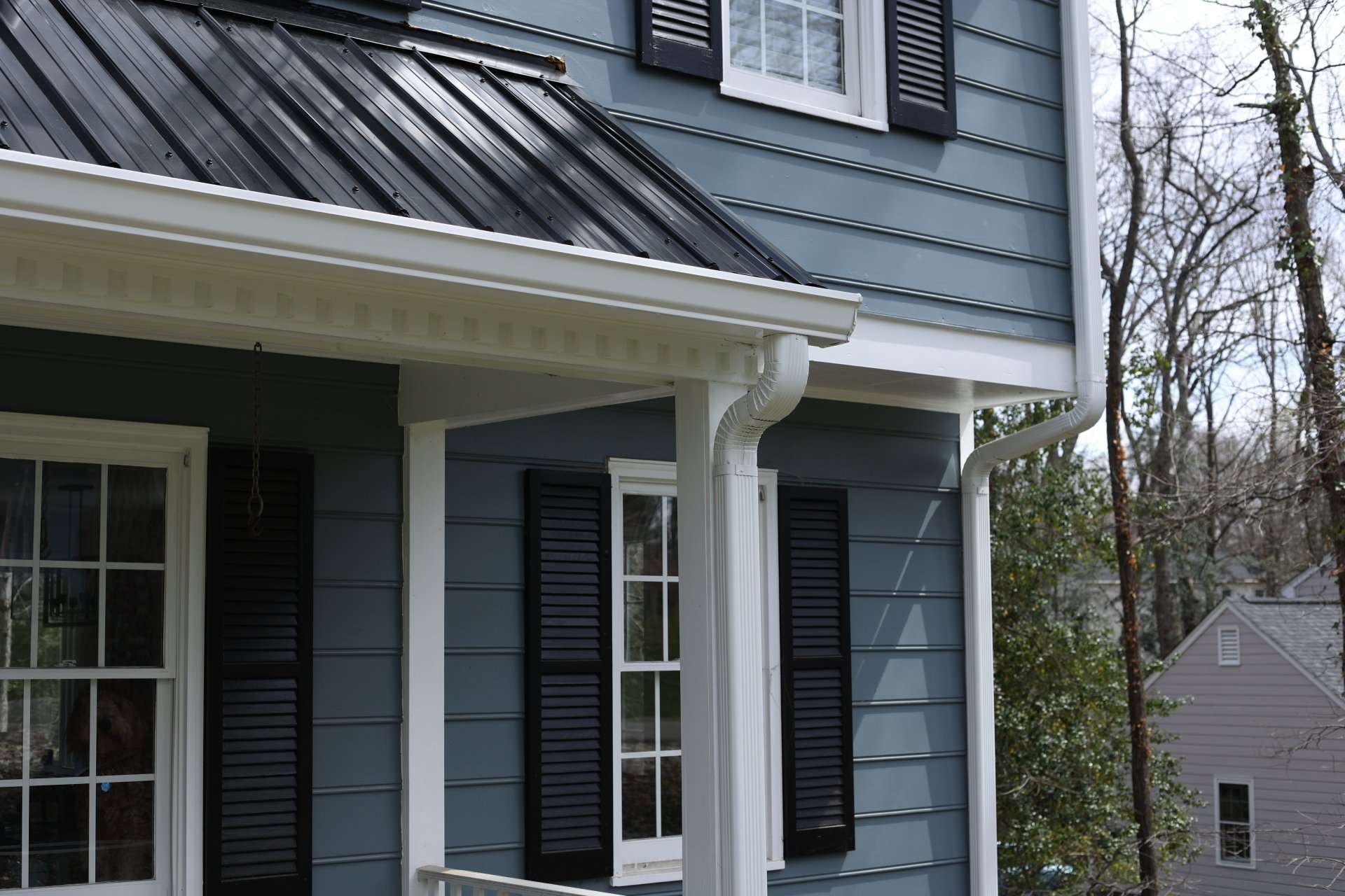 After-installation image of RETEX gutter installation in North Chesterfield VA 23235.