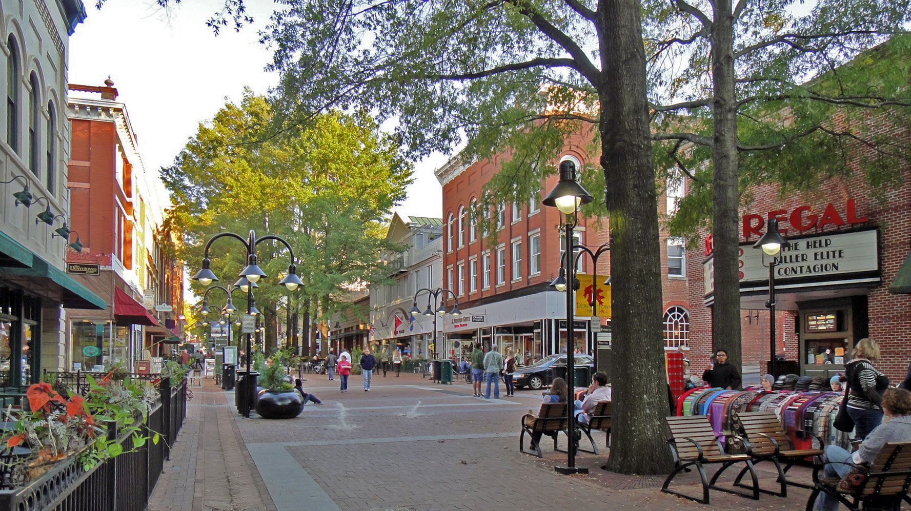 Downtown Charlottesville Photos of the downtown mall in Charlottesville, VA. PC: Payton Chung.