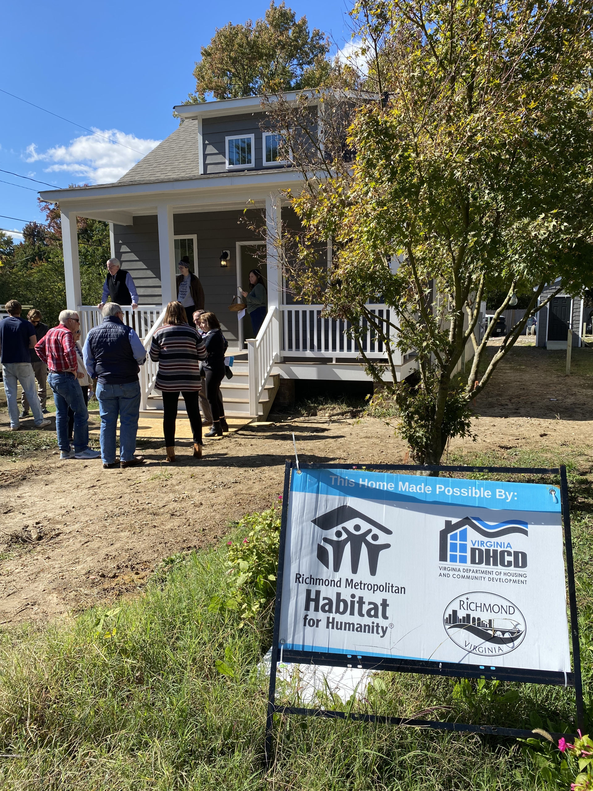 Image from Richmond Habitat for Humanity home dedication ceremony on Oct. 18, 2022.