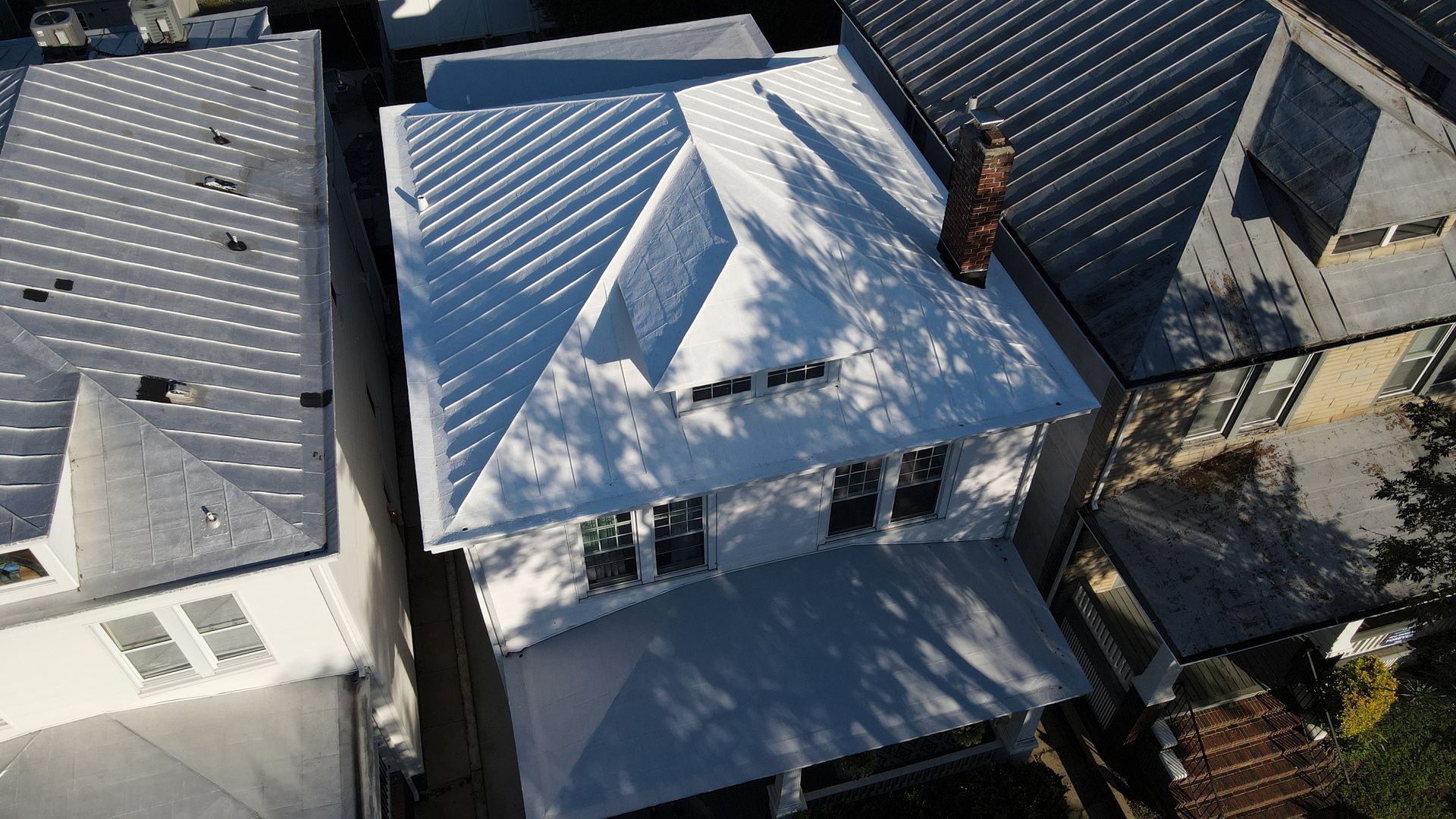 After image of a RETEX metal roof recoating in Richmond VA.