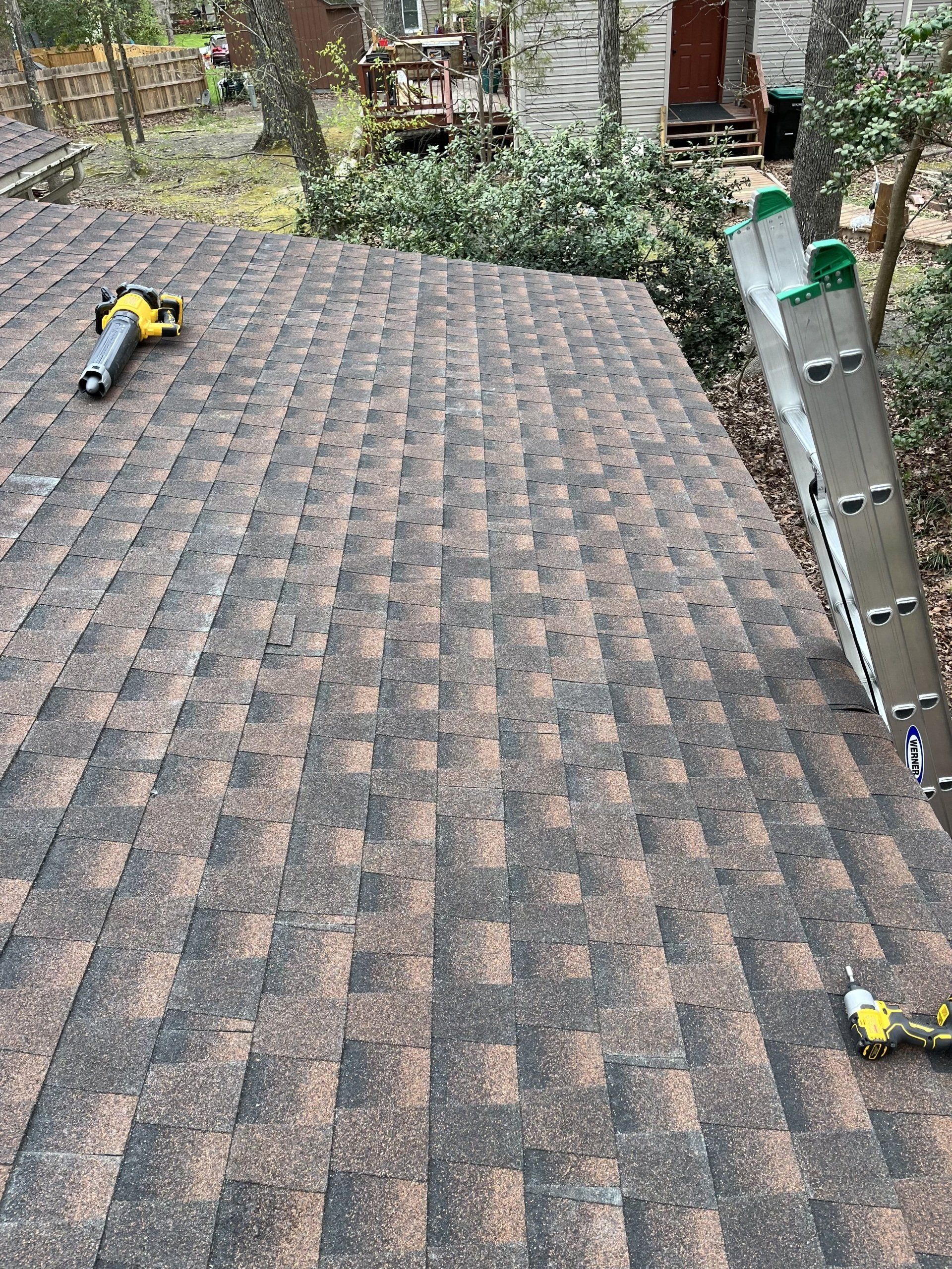 An after image of small roof replacement in North Chesterfield, VA 23235.