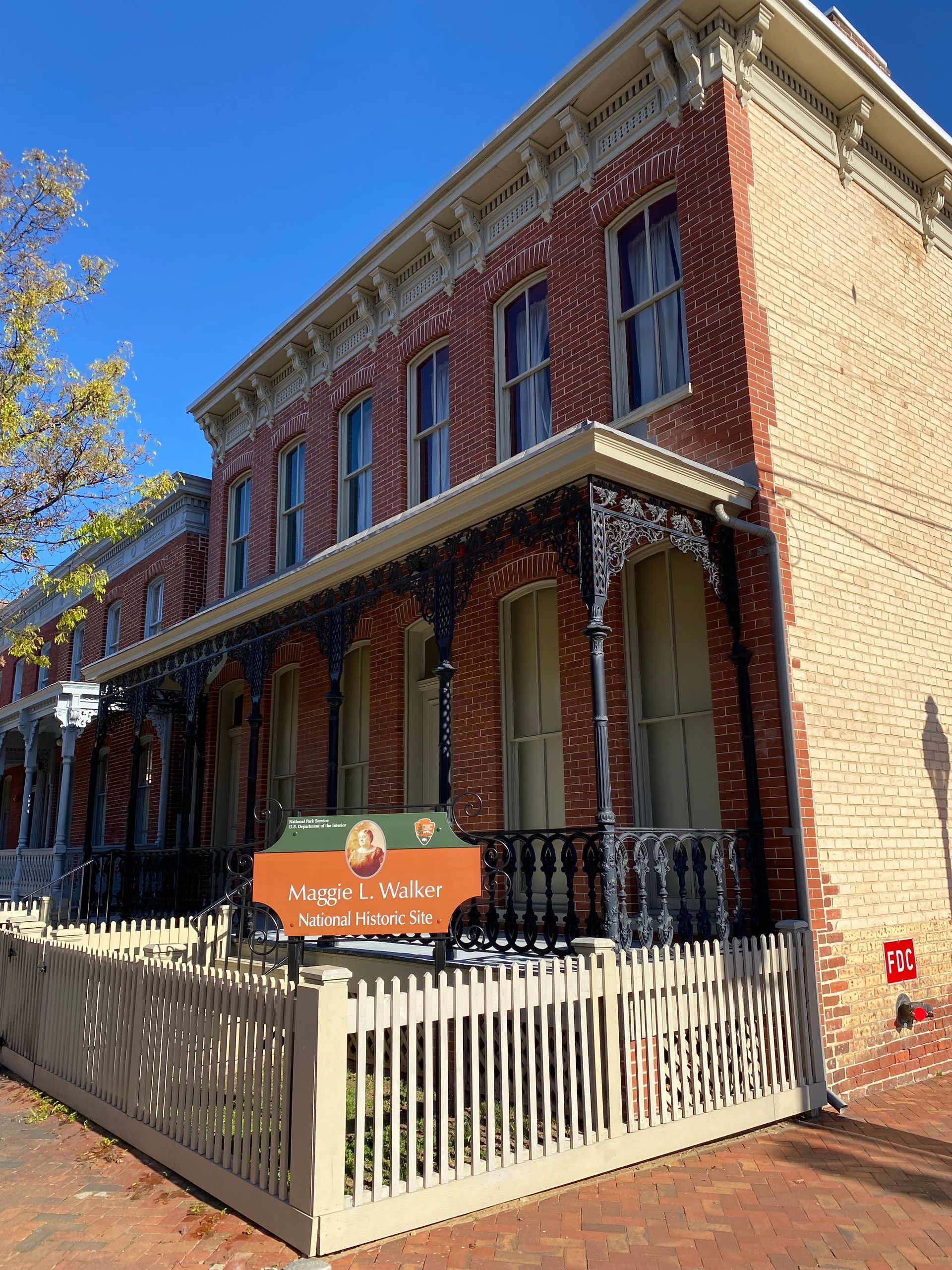 The historic landmark home of Maggie Walker. Image captured by RETEX's Katelyn Lewis.