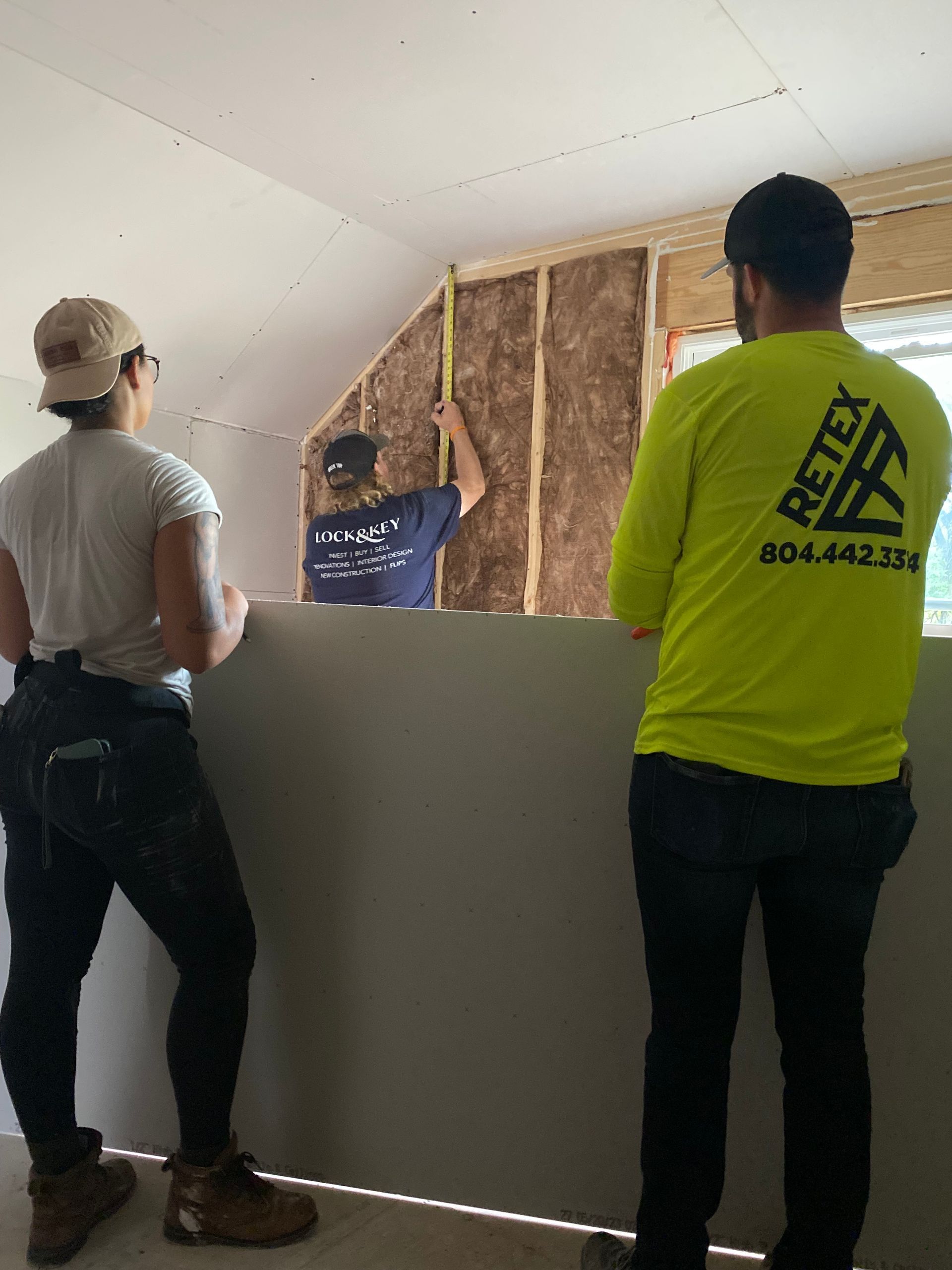 Image of RETEX's Josh Lewis volunteering at Richmond Habitat for Humanity in June 2023.