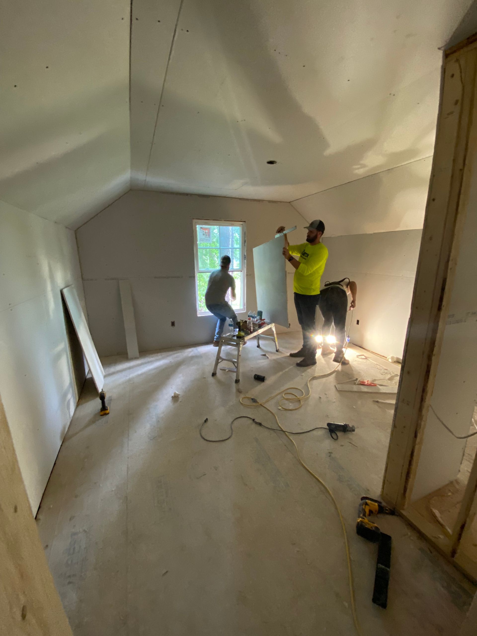 Image of RETEX's John Gordon volunteering at Richmond Habitat for Humanity in June 2023.retex team