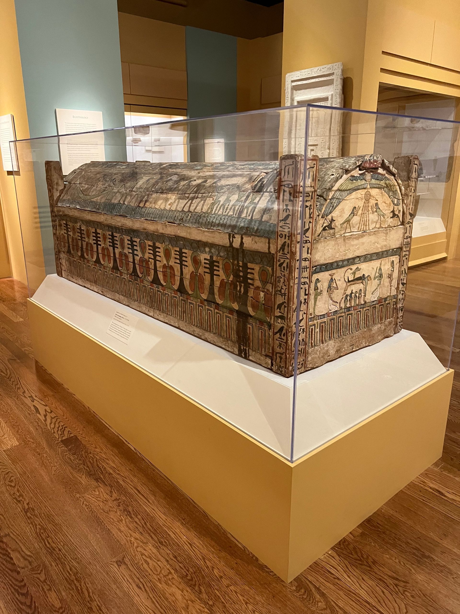 Image of a decorated tomb at the Virginia Museum of Fine Arts. Photo by RETEX's Katelyn Lewis.