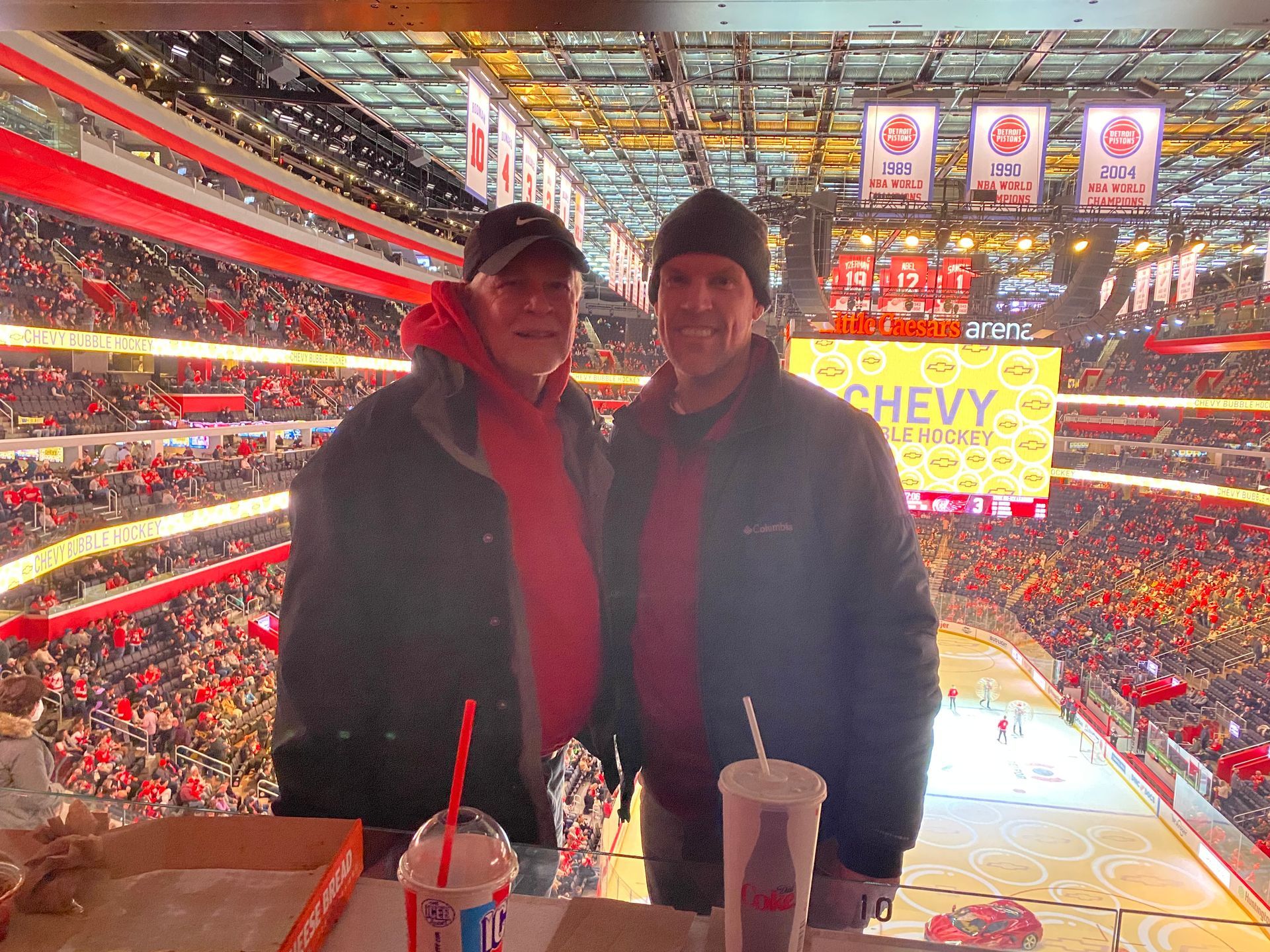 Image of RETEX's Mark Erickson with his dad, for Father's Day.