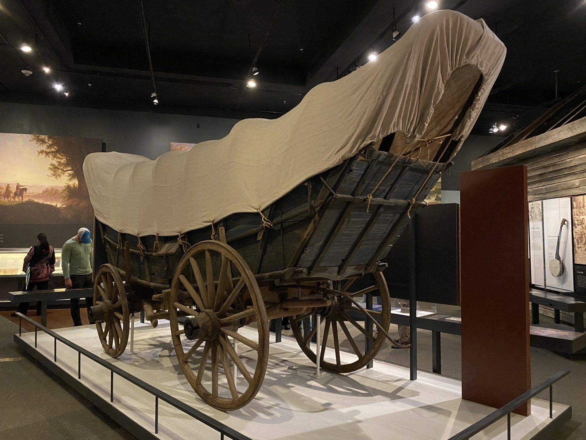 Image of a wagon within the Virginia Museum of History and Culture. Photo by RETEX's Katelyn Lewis.