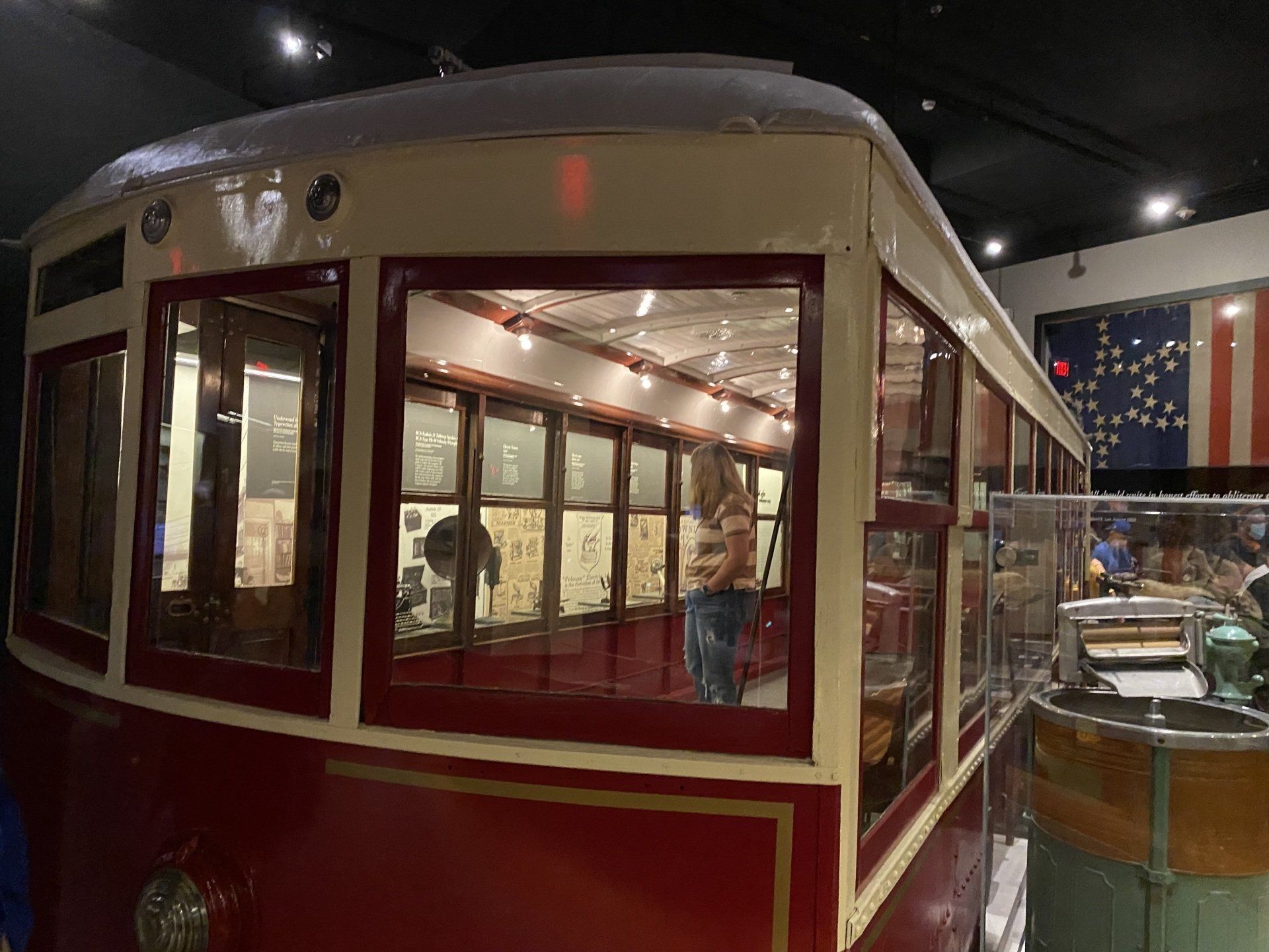 Image of a train car within the Virginia Museum of History and Culture. Photo by RETEX's Katelyn Lewis.