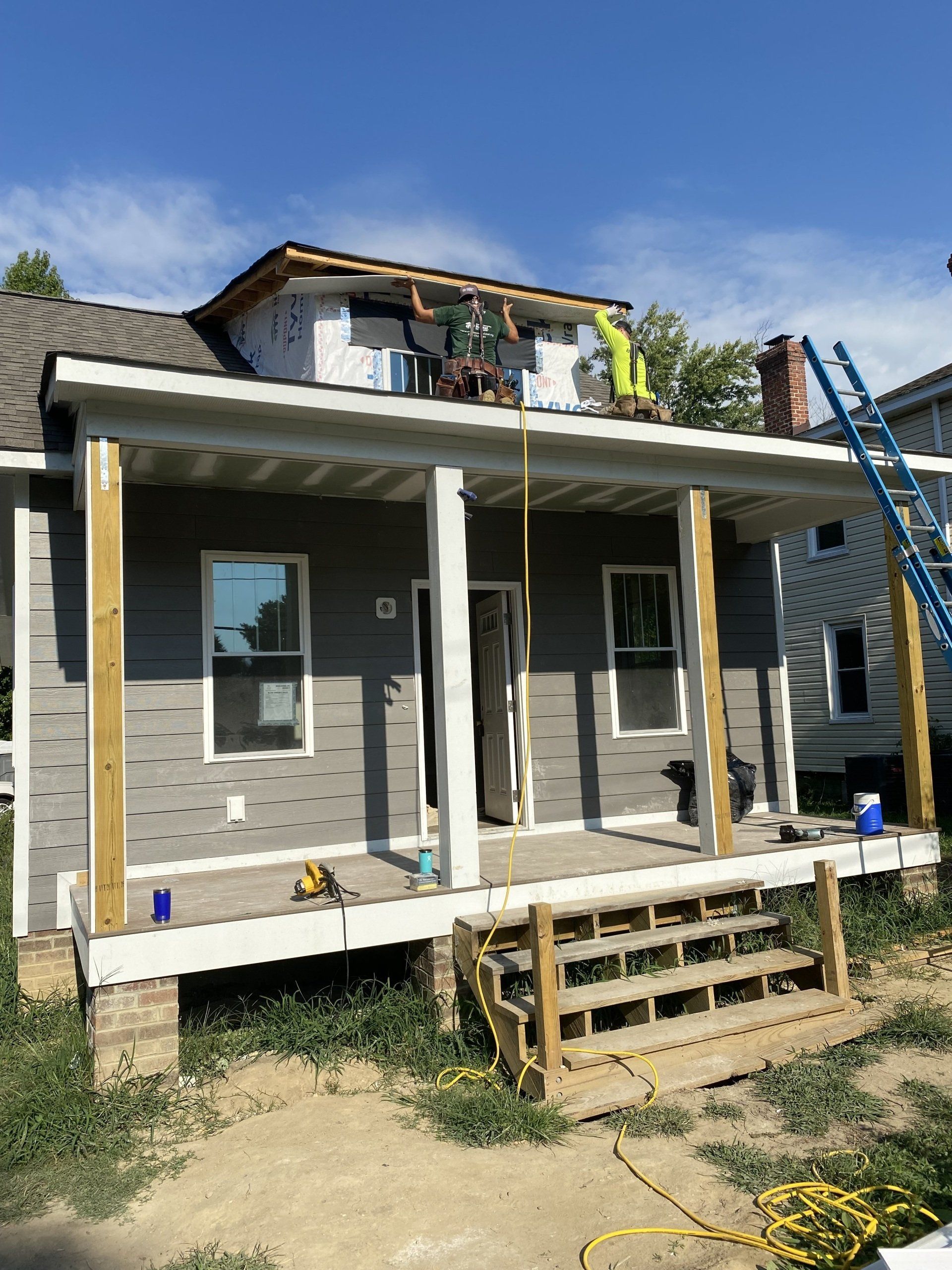 Image of job site at Richmond Habitat for Humanity in August 2022.
