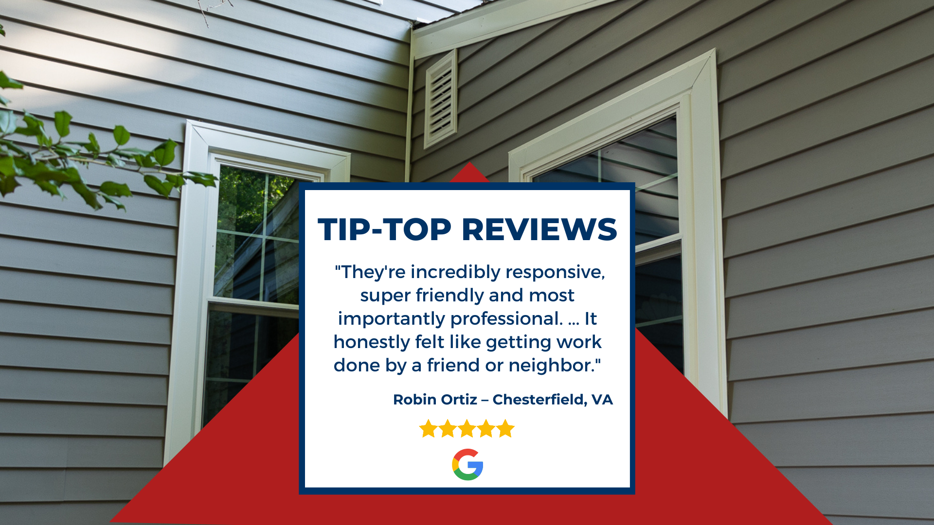 Client Google review: