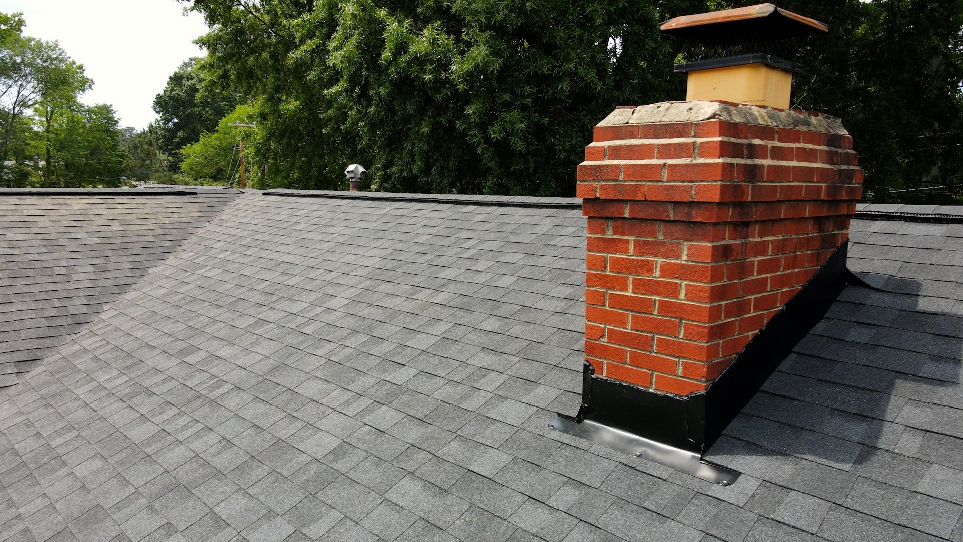 Close-up of a Retex roof replacement in Richmond, Va.