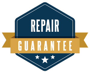 Graphic of repair guarantee badge.