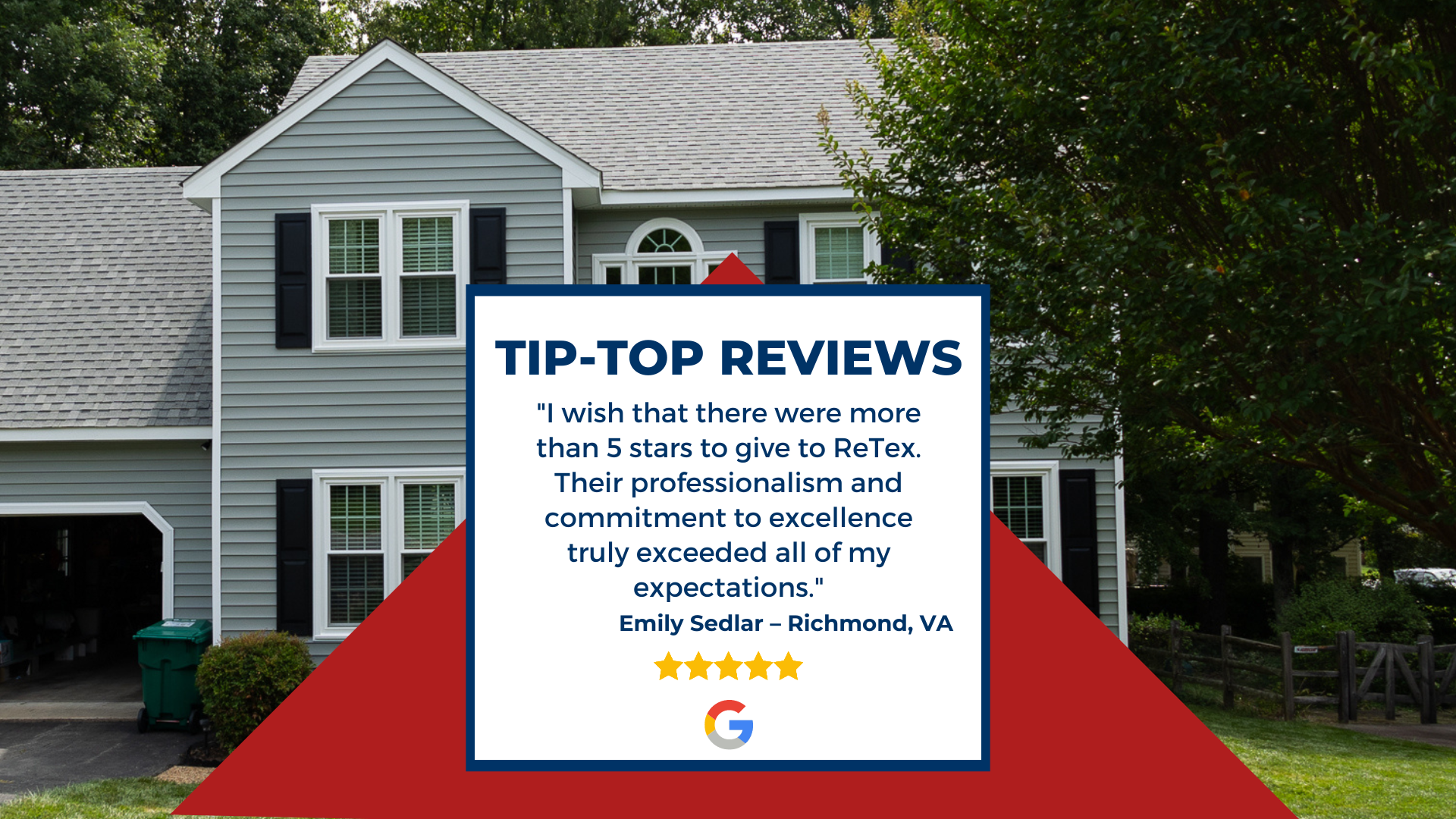 Client Google review: