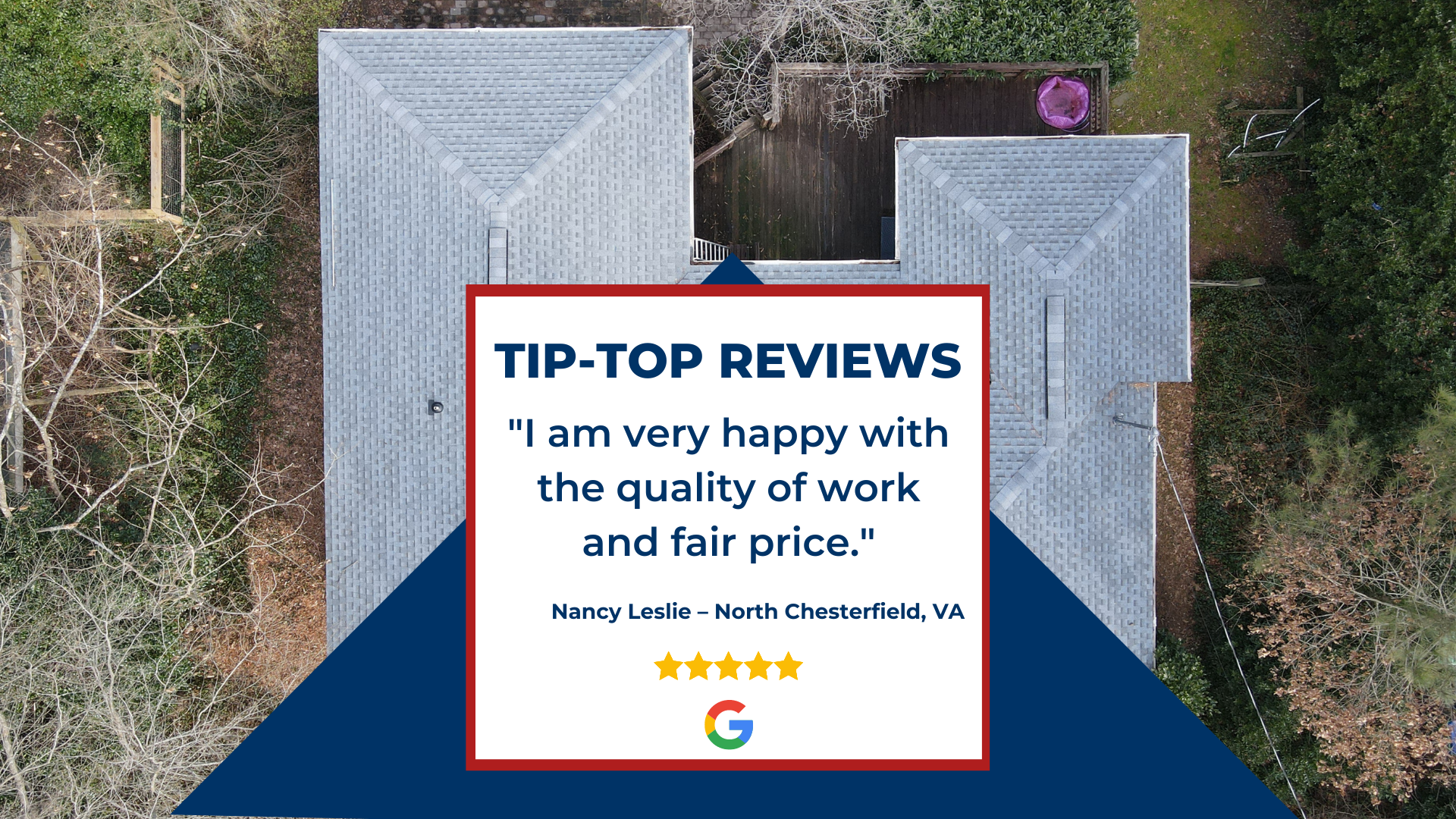 Client Google review: