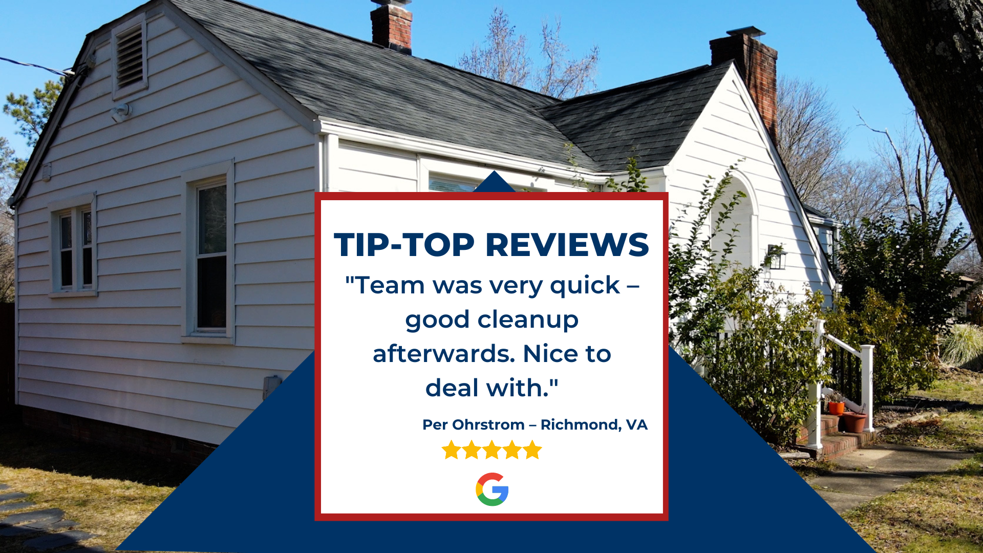 Client Google review: