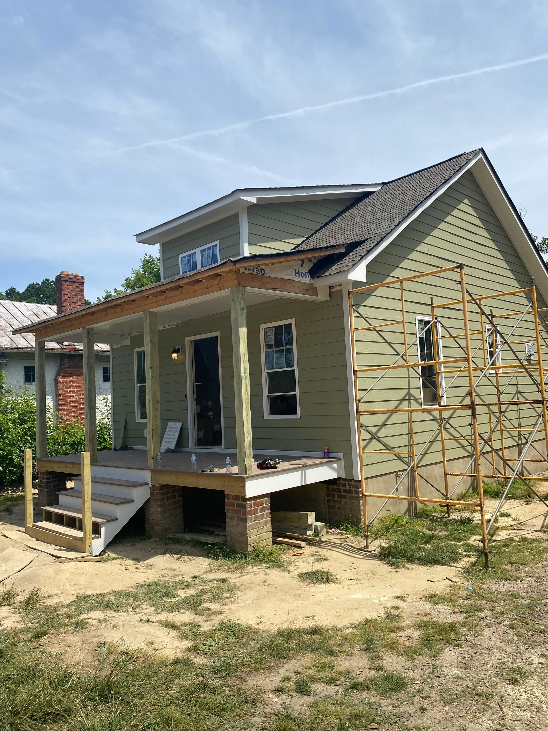Image of Richmond Habitat for Humanity job site during our RETEX team volunteer day in May 2023.