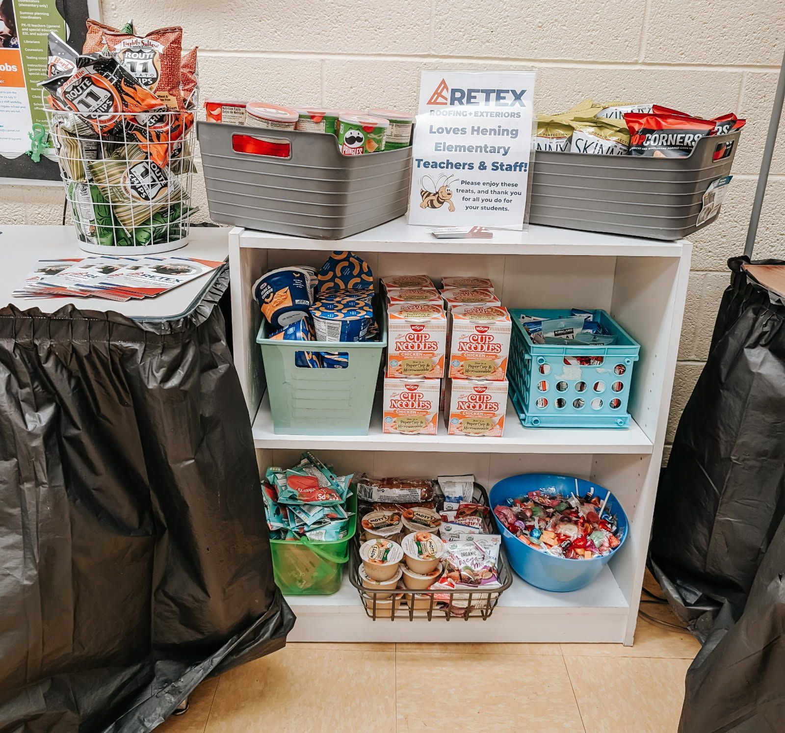 RETEX teacher and staff sponsorship for Hening Elementary in March 2025.