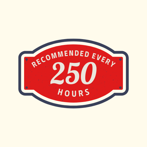 Graphic-Recommended Every 250 Hours