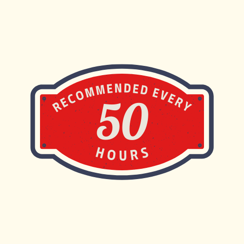 Graphic-Recommended Every 50 Hours