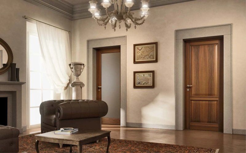 salotto classico con lampadario