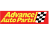 The logo for advance auto parts has a checkered flag on it.