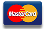 A blue and red mastercard logo on a white background.