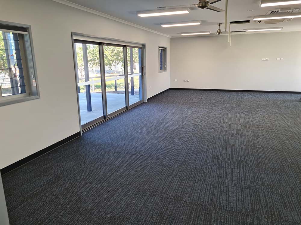 Classroom With New Carpet — Award-Winning Builders in Townsville, QLD