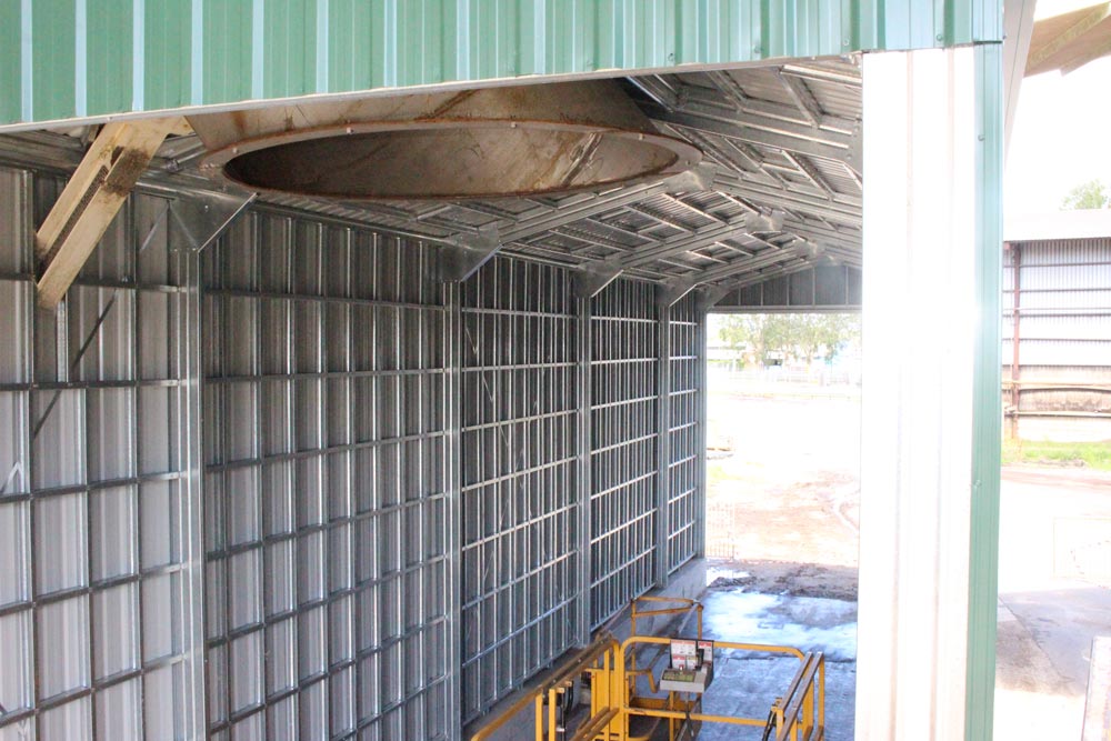 Bagasse transfer station side view — Award-Winning Builders in Townsville, QLD