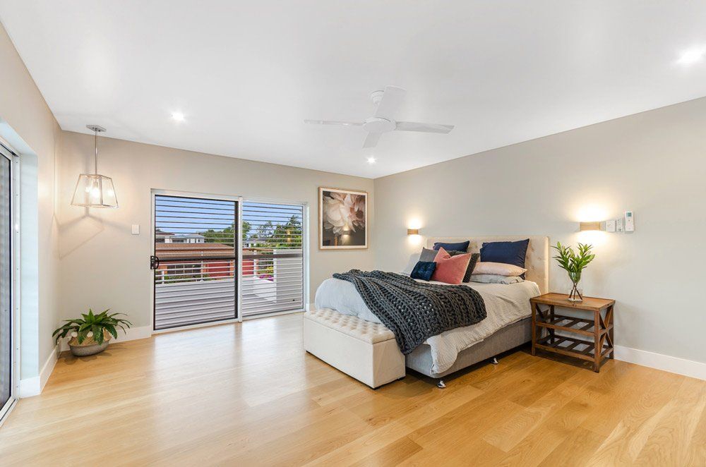 Pallarenda Beach House Bedroom — Award-Winning Builders in Townsville, QLD