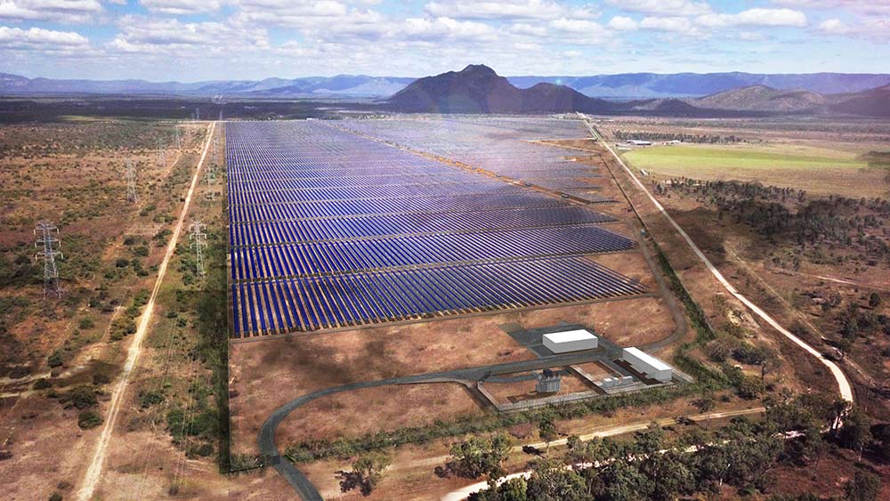 Ross River Solar Farm Top View — Award-Winning Builders in Townsville, QLD