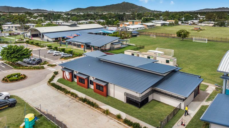 Aerial View Of School — Award-Winning Builders in Townsville, QLD