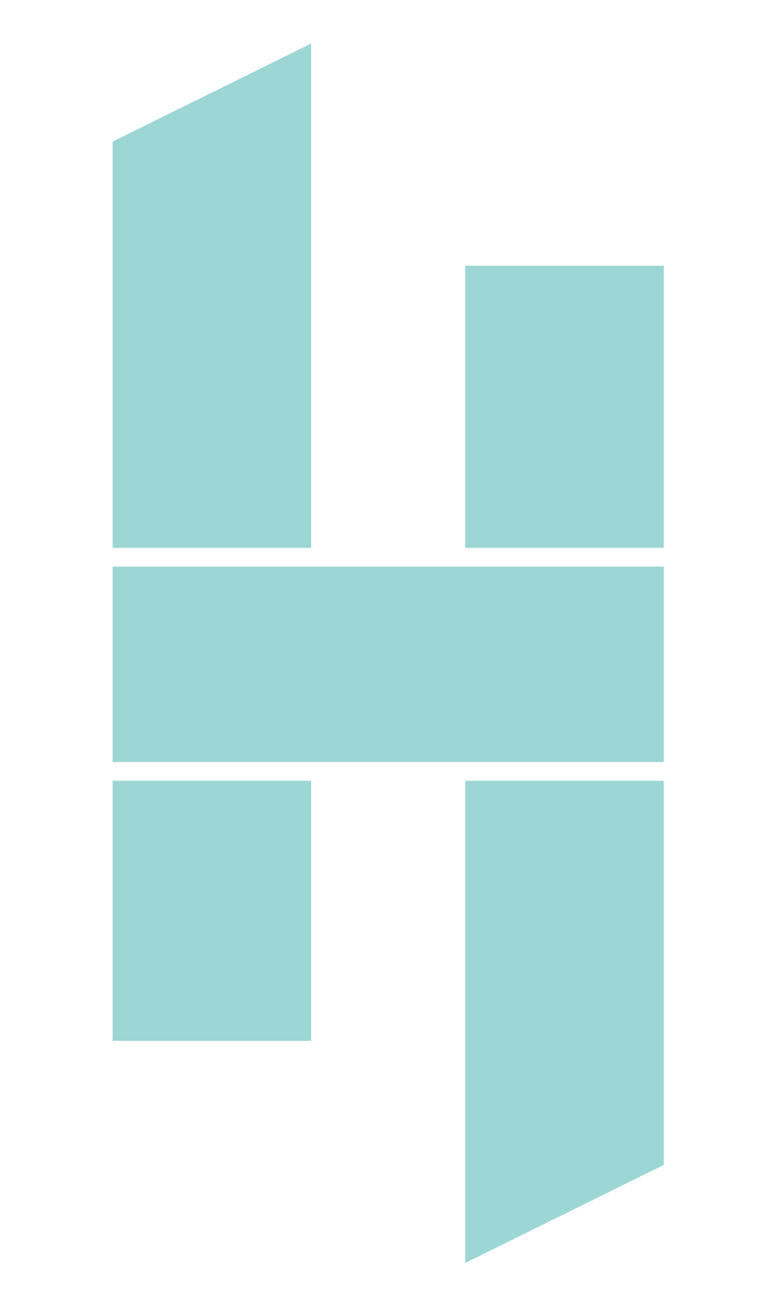 Light blue abstract letter 