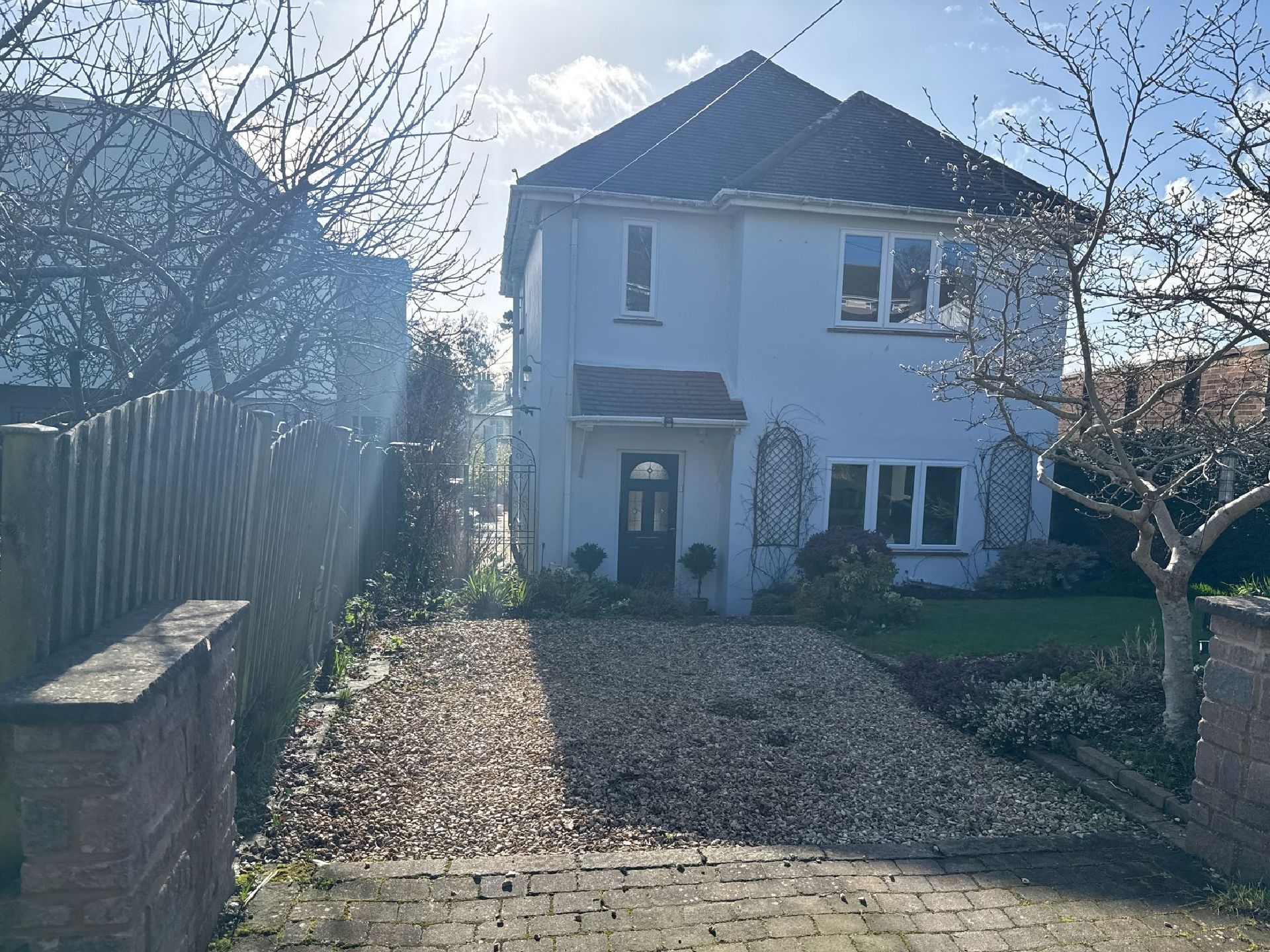 Before photo of driveway