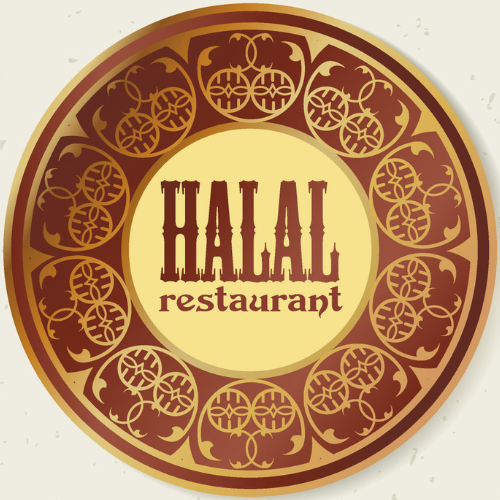 A logo for a  halal food.