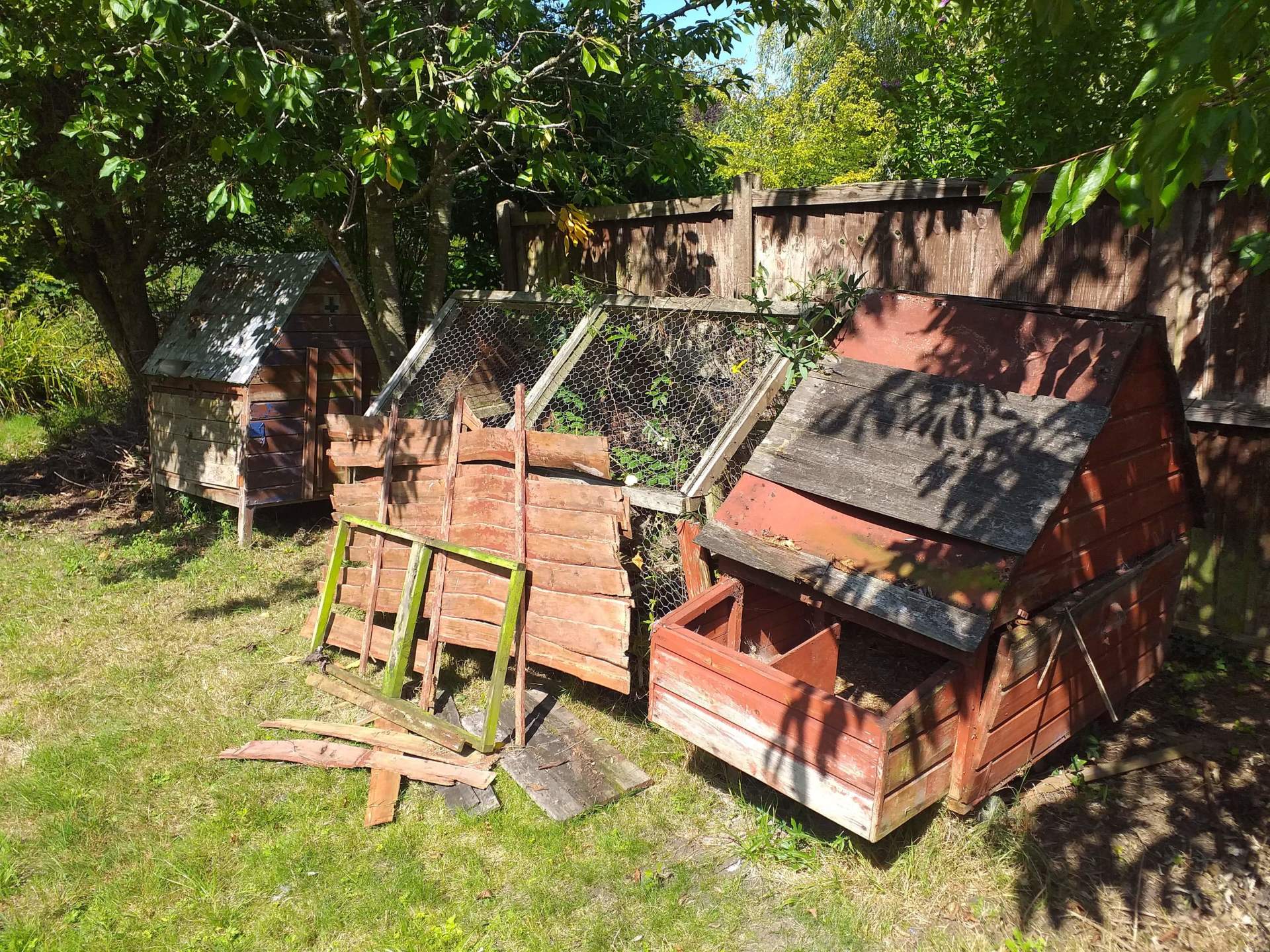 Damaged Poultry Huts
