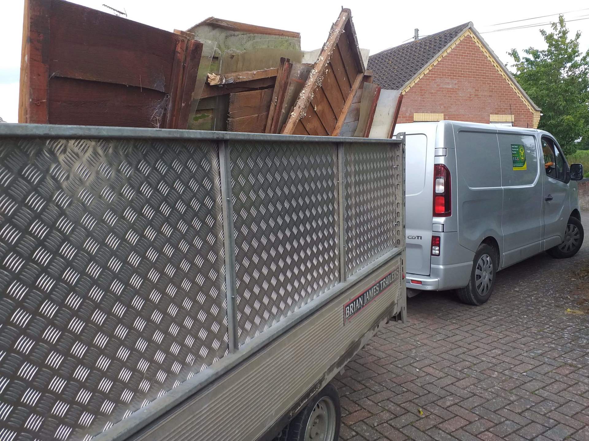 JSC van and trailer out in Norfolk