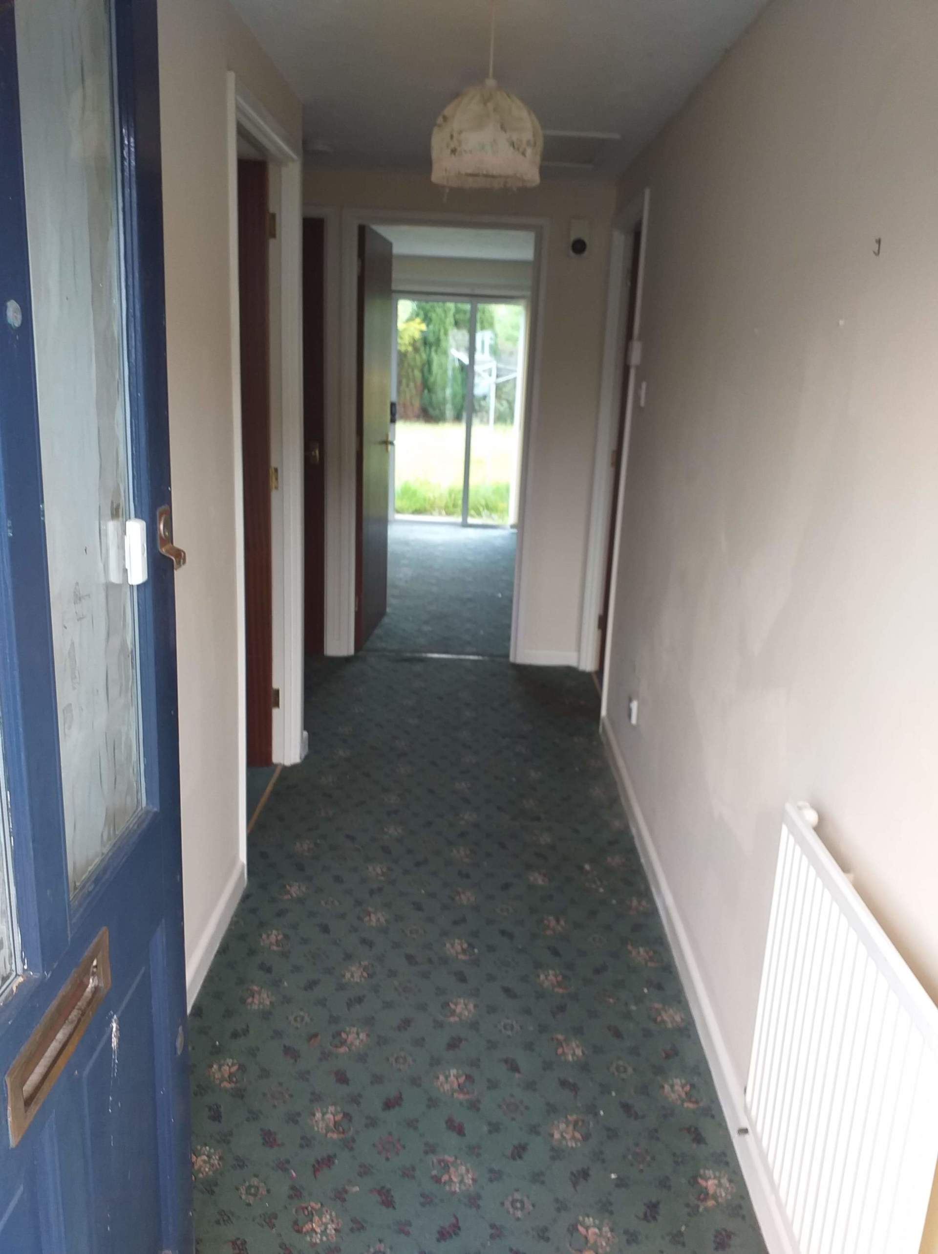 After a house clearance has been done.